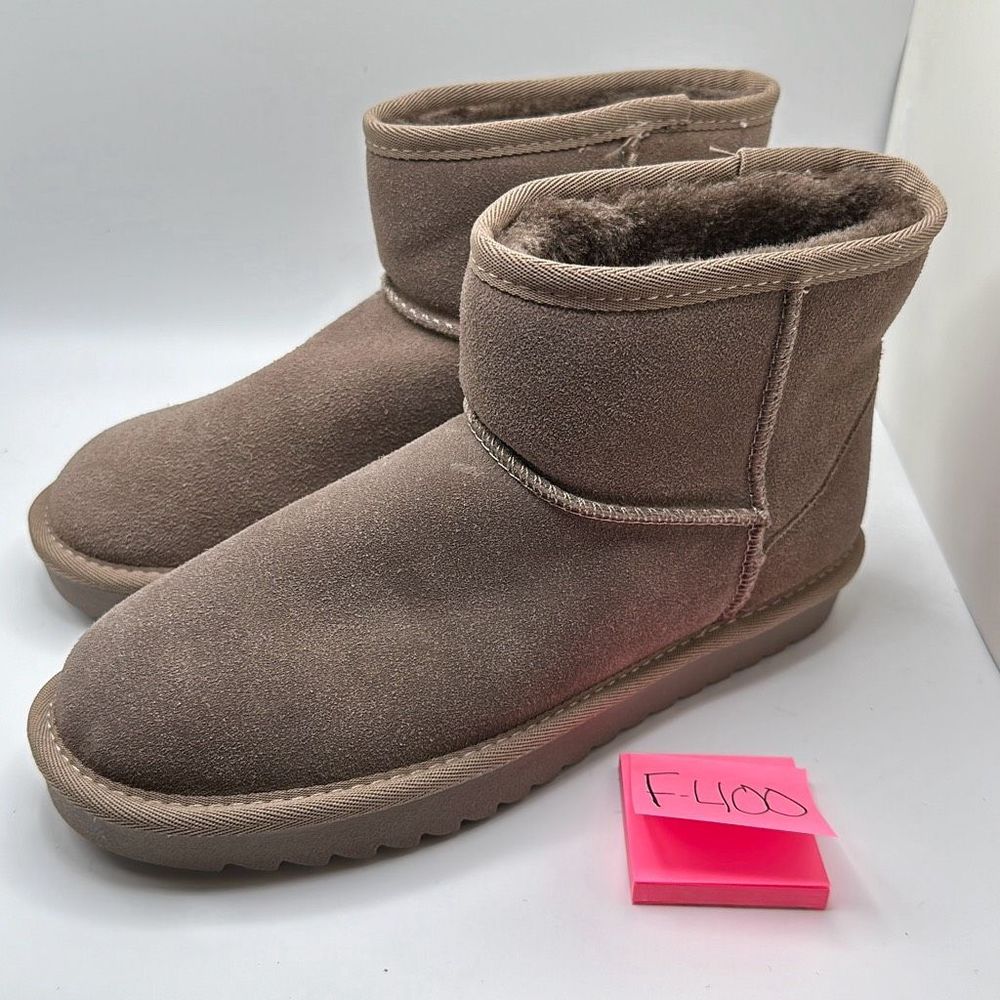 CUSHIONAIRE Cozy Boot 7.5 TAUPE - Picture 3 of 7